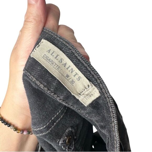 |EUC| ALL SAINTS Cigarette Button Fly Mini Shorts - Picture 6 of 9